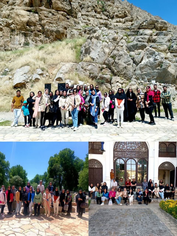 بازدید دانشجویان از اماکن و بناهای تاریخی استان کرمانشاه 