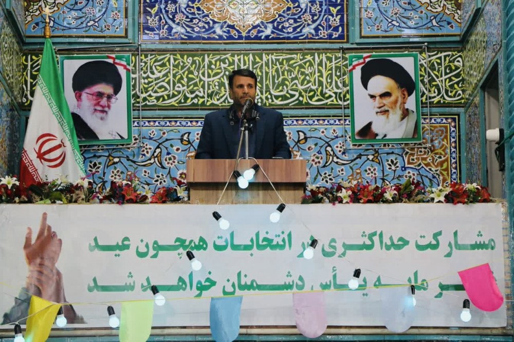 سخنرانی رئیس بنیاد ملی نخبگان استان همدان به عنوان سخنران پیش از خطبه نماز جمعه اسدآباد  